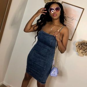 Denim cami strap Jean dress